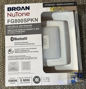 Broan NuTone Bluetooth Speaker LEDBathroom Exhaust Fan Grill Cover FG800SPKN NEW - Picture 1 of 2