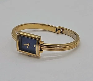 Yves Saint Laurent 5920-H20697 Women's Gold Tone Quartz Watch Blue Dial - AS IS - Picture 1 of 21