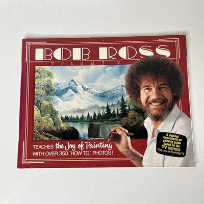 Bob Ross The Joy Of Painting Volume Vol 5  V Instructional How To Art Book 1986 - Image 1 of 4