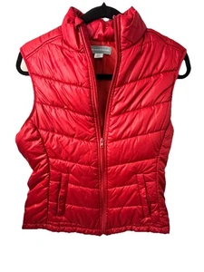 Cutter & Buck CB Weathertec Puffer Vest Size Medium Red Full Zip CHRISTMAS!!🎄 - Picture 1 of 6