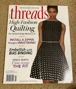 Threads Magazine July 2017 High Fashion Quilting - Picture 1 of 2