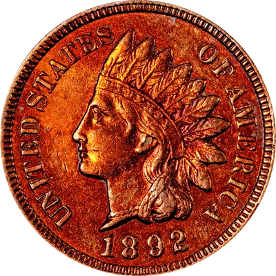 1892 Indian Cent - Cleaned - Image 1 of 2