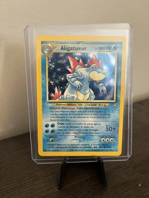 Feraligatr Francés MP Pokémon Neo Génesis Ilimitado Holo Estado Aligatueur Foto 1 de 2