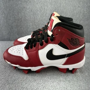 Air Jordan 1 Mid Jugend Größe 1,5 Stollen Football Baseball Chicago rot HF6883-106 - Bild 1 von 16