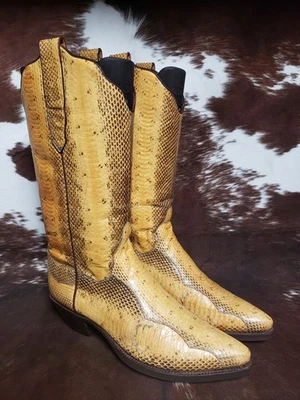 Stivali da cowboy western taglio completo Water Snake Tony Mora made in Spain da uomo taglia 9 D - Immagine 1 di 4