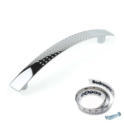 Bow Kitchen Cabinet Door Handles Cupboard Drawer Bedroom Furniture Pull Chrome S - Image 1 of 4