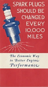 1930 Paper Advertising Card/ 2-Sided, Champion Spark Plugs - Picture 1 of 2