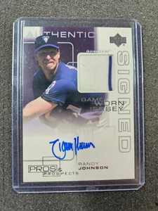🌟 2000 Upper Deck UD Pros & Prospects Game Jersey AUTO Randy Johnson Autograph - Picture 1 of 2