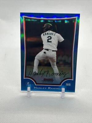 Bowman Chrome Blue Refractor 2009/150 Hanley Ramírez #12 Florida Marlins Foto 1 de 3