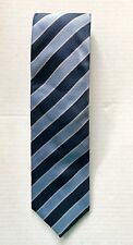 MARC PHILIPPE Blue Striped 100% Silk Tie