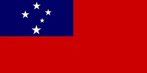 BANDERA NACIONAL SAMOA, PEGATINA, CALCOMANÍA, VINILO 5 AÑOS, BANDERA DE ESTADO - Imagen 1 de 2