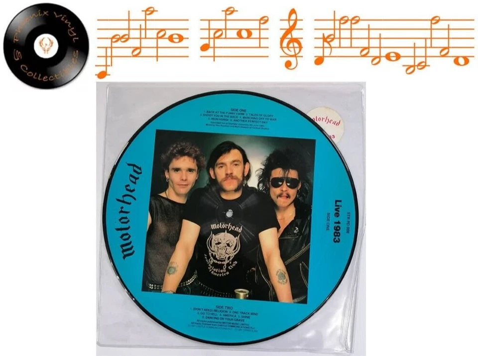 Motorhead Live 1983 Vinyl LP Picture Disc Limited Edition No. 2470 A1 B1 - EX - Image 1 of 4