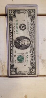 1977 Series G 20 Dollar Bill Misaligned - Image 1 of 2
