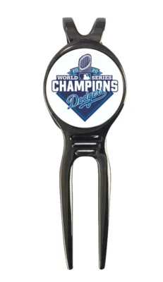 LA Los Angeles Dodgers 2020 World Series MLB Golf Ball Marker + Black Divot Tool