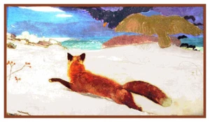 Winslow Homer's The Fox Hunt Counted Cross Stitch Chart Pattern - Picture 1 of 4