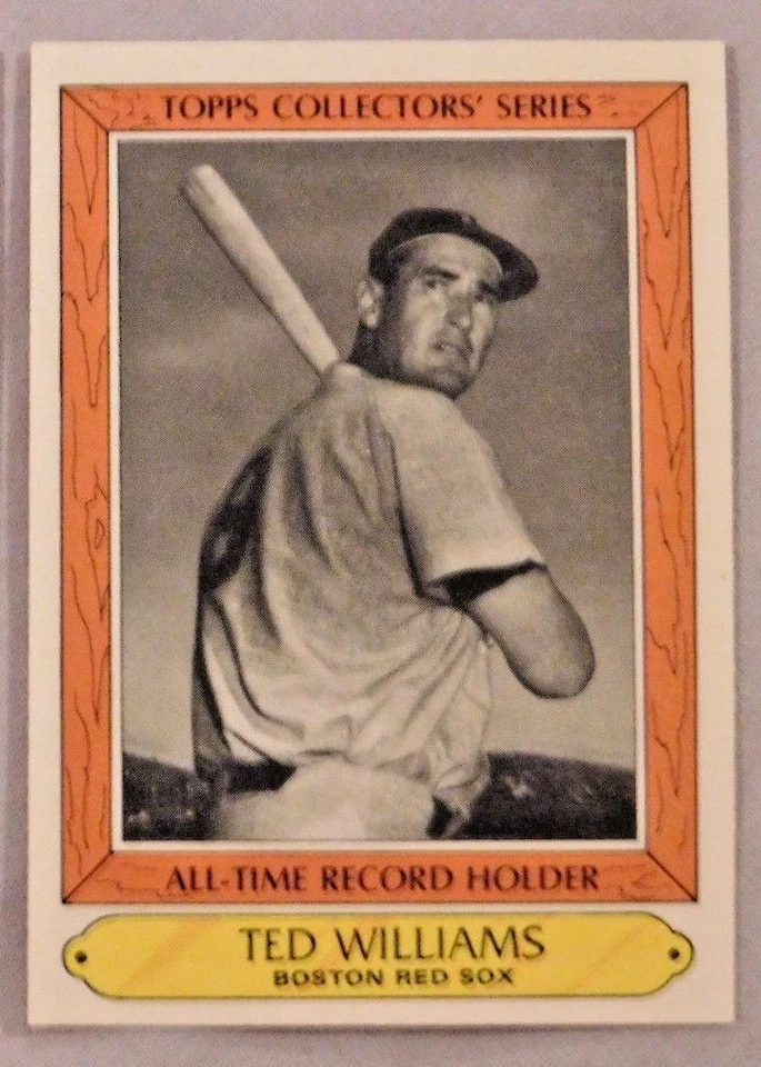1985 Topps All Time Record Holder Woolworth Ted Williams Boston Red Sox - Image 1 of 1