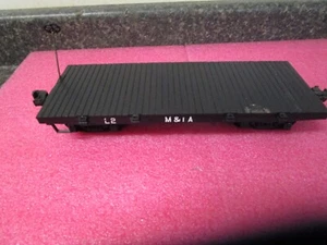 G Scale Flat Car M & IA and PBRW 401 on it - Black in Color - Picture 1 of 18