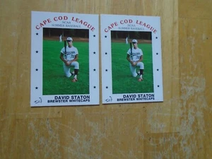 David Staton # 167 x 2 1988 P&L Promotions Cape Cod league Card - Picture 1 of 3