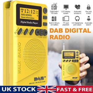 Mini Pocket DAB/DAB+ Digital FM Radio LCD Display Good Sound Speaker Long Life - Picture 1 of 15