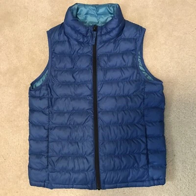 ¡NUEVO SIN ETIQUETAS! Niños Niñas Uniqlo Ligero Azul Puffer Cremallera Chaleco *Talla 9-10 ¡Lindo! Foto 1 de 3