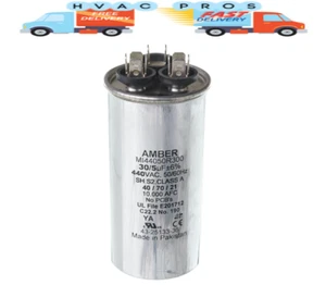 Lennox Armstrong Ducane Dual Run Capacitor 30/5 uf MFD 440 Volt 89M71 89M7101 - Picture 1 of 2