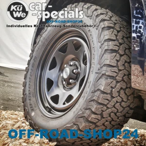 STAHL-Felge 7x16 ET35 DOTZ DAKAR Schwarz - VW TRANSPORTER Typ: 7J0 mit ABE - Bild 1 von 4