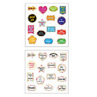 2 Sets Adhensive Inspirational Stickers Back to School Motivational Notebook