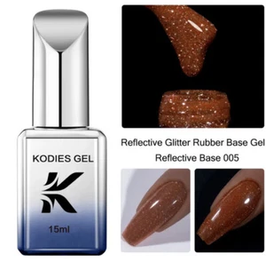 KODIES GEL reflektierendes Gel Politur Gummibasis Gel Glitzer russische Maniküre - Bild 1 von 2