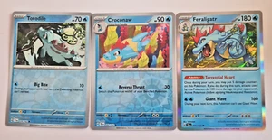 Totodile evolution set of 3 039/162 Sv05: Temporal Forces Reverse Holo - Picture 1 of 1