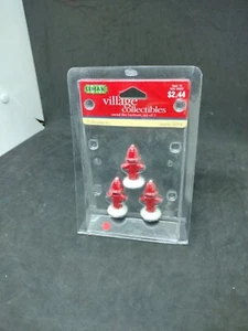 Lemax Xmas Metal Fire Hydrant 24986 set/3 Released 2003 - Picture 1 of 2