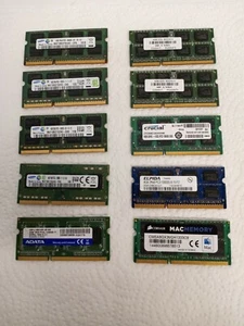 40GB ( 10 X 4GB ) MIX Brand 2Rx8 &1Rx8, PC3& PC3L SODIMM Laptop Memory Ram - Picture 1 of 4