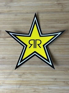 Authentic Rockstar Energy Drink 7” Sticker Decal Sign Logo BMX Motocross Racing - Picture 1 of 2