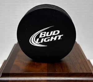 BUD LIGHT Hockey Puck Man Cave Promo Giveaway Regulation Size New - Picture 1 of 5