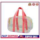 Summer Beach Pvc Clear Handbag Travel Jelly Waterproof Large Wash Bag (S)