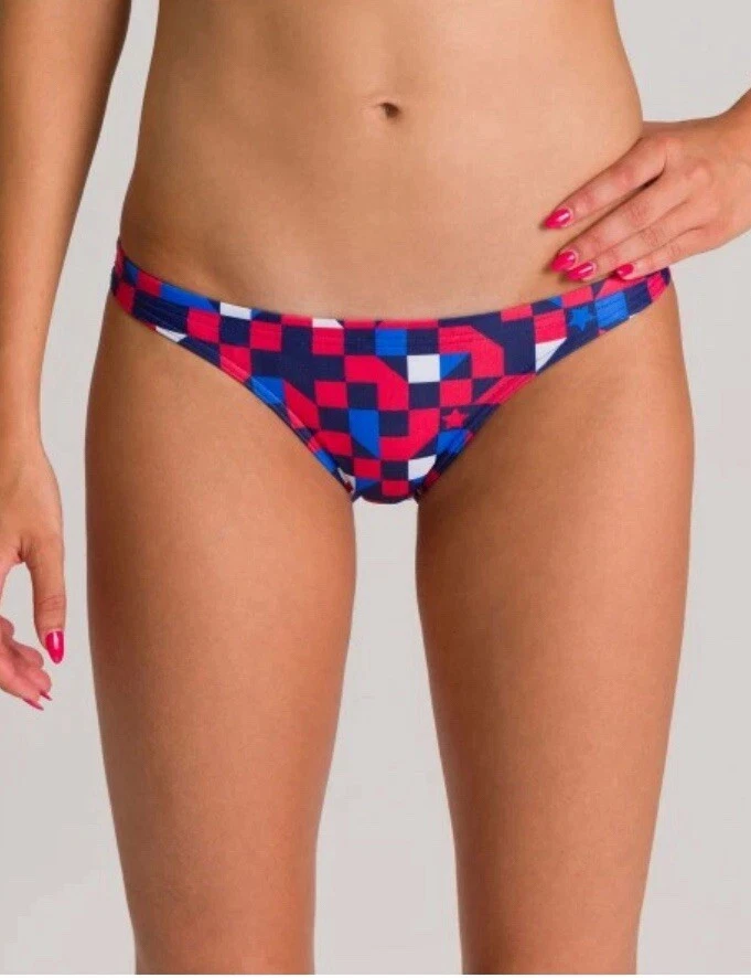 Arena Brief W Red USA Navy Multi -Size 26-New With Tags - Image 1 of 3