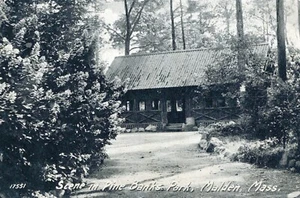 Szene im Pine Banks Park Malden Massachusetts Postkarte - Bild 1 von 2