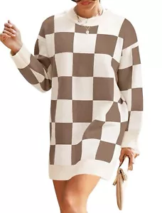 Zesica Crew Neck Tunic Sweater Dress NWT - Picture 1 of 6