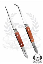 Z308 Cooking Tweezer Garnish Tweezers Kitchen Grill 10/" STRAIGHT SERRATED