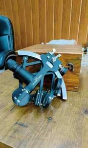 9" Vintage Solid Aluminium Tamaya Sextant W/Box Accurate Working Navigation Gif - Picture 1 of 7