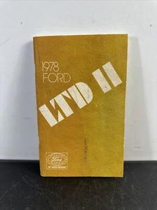 OEM Original 1978 Ford Ltd Il Vehicle Owner’s Manual User Guide Operator Book - Bild 1 von 4