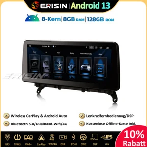 12.3" 128GB Android 13 Autoradio GPS DAB+CarPlay DSP Wifi BMW X3 F25 X4 F26 CIC - Bild 1 von 24