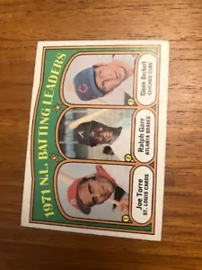 1972 Topps Baseball Card 1971 NL Batting Leaders #85 Torre Garr Beckert VG - Picture 1 of 2