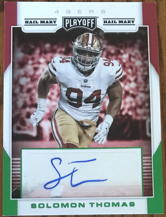 2017 Playoff Hail Mary Rookie Signatures Solomon Thomas RS-ST - Image 1 of 2