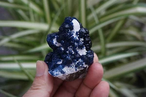 121g Natural Blue fluorite on quartz mineral specimen Inner Mongolia china - Picture 1 of 11