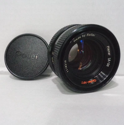 Vintage Rollei HFT Planar 50mm f/1.8 Rollei QBM Mount Lens Made In Singapore EUC - Image 1 of 4