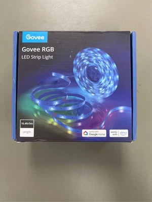 Tira de luces LED RGB inteligentes Govee, tira de iluminación LED WiFi de 16,4 pies funciona con Alexa Foto 1 de 3