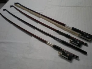 4 assorted small bows , 3 violin and 1 cello - Picture 1 of 10