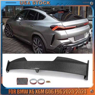 Rear Trunk Roof Window Trunk Lid Spoiler Top Wing For BMW X6 X6M G06 F96 2020-24 Foto 1 de 4