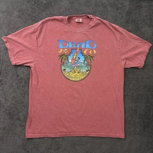 maglietta grande morta DEAD & CO. T-shirt da bagno rossa lavata colori comodi taglia 2XL - Foto 1 di 7