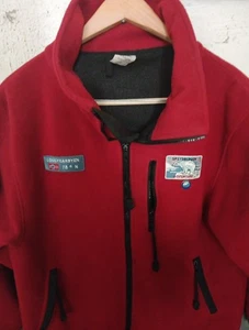 NORWEGEN GULLGRUVA ARCTIC DESIGN JACKE Expedition Herren Gr. S/M Fleece rot ZIP RAR - Bild 1 von 8